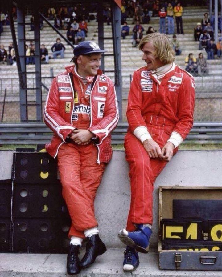 Nili Lauda e James Hunt